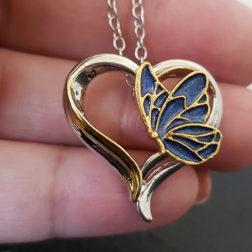 Butterfly Heart Necklace